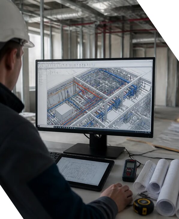 Создание BIM модели инженерных сетей для объектов в Кунгуре